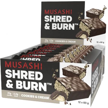 Musashi Shred & Burn Protein Cookies & Cream 60g