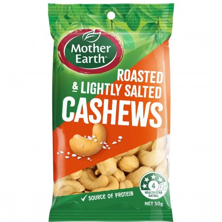 Mother Earth Lightly Salted Cashews 50g