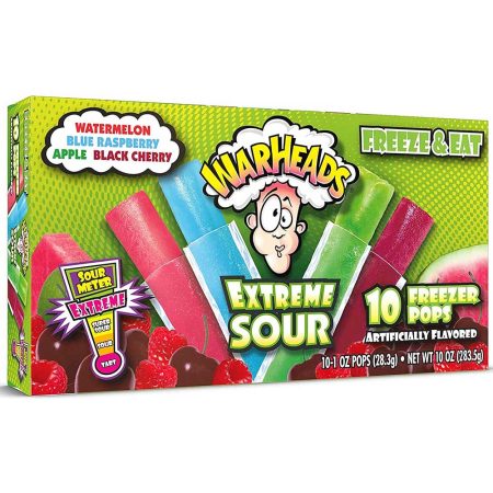Warheads Freezer Pops 10pk