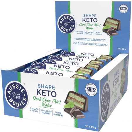 Aussie Bodies KETO Wafer Dark Choc Mint 35g