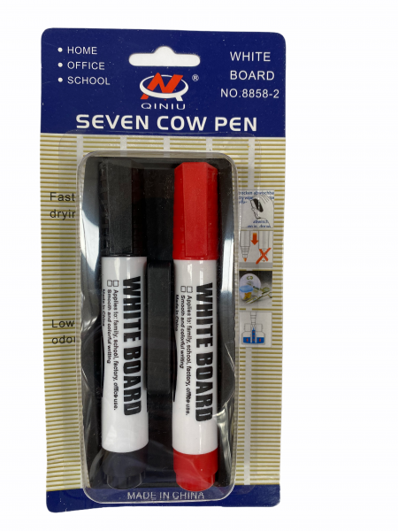 Whiteboard Markers 2pk with Eraser