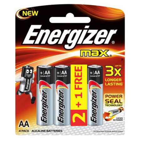 Energizer Max AA 2+1pk