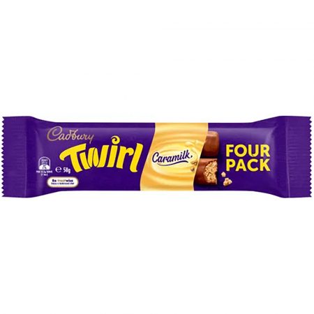 Cadbury Twirl Caramilk 4-Pack 58g
