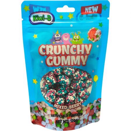Kiwi-D Crunchy Gummy Berries 120g