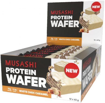 Musashi Protein Wafer White Chocolate Caramel 40g