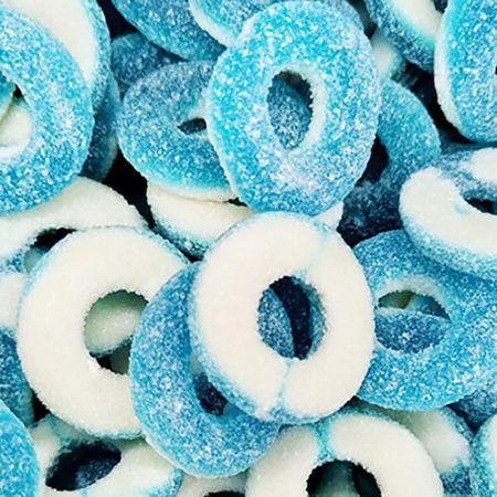 Kiwi Delights Gummy Sour Blueberry Ring 2kg