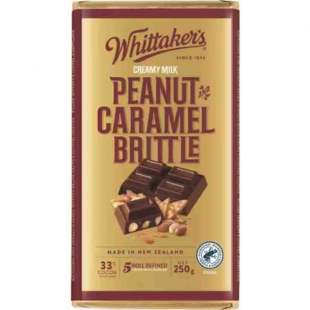 Whittaker's Block Peanut & Caramel Brittle 250g