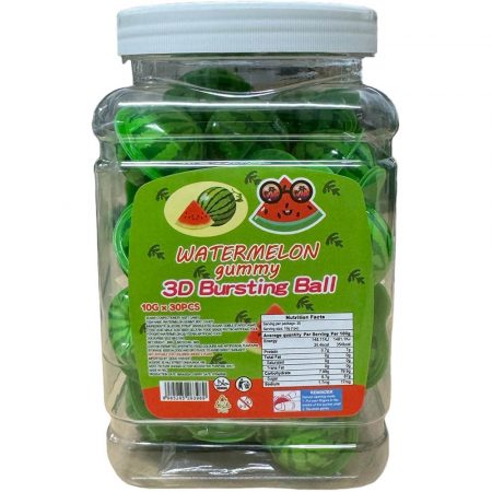 3D Ball Gummy Watermelon 30's 10g
