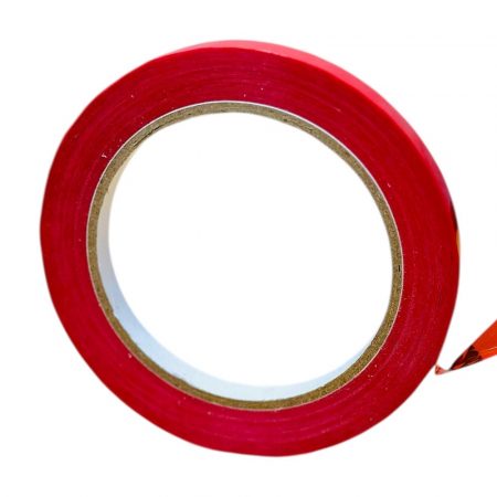 Bag Neck Tape Red 9mm x 66m