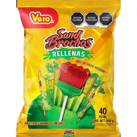 Vero Paint Brush Red & Green 40pcs