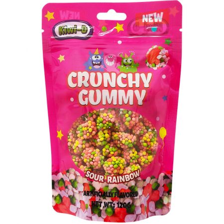 Kiwi-D Crunchy Gummy Rainbow 120g