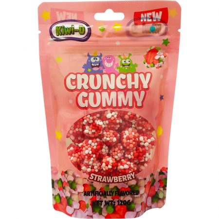 Kiwi-D Crunchy Gummy Strawberry 120g