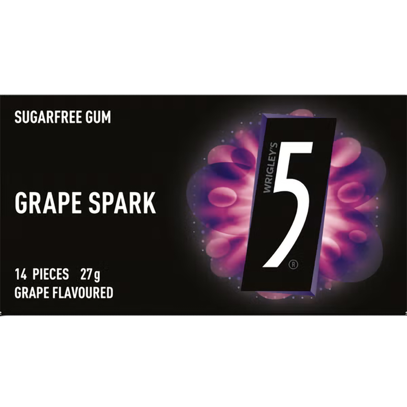 Wrigley's 5 Grape Spark 27g Wrigley's 5 Grape Spark 27g