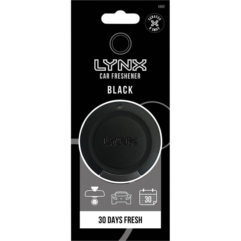 LYNX Car Air Freshener Black LYNX Car Air Freshener Black