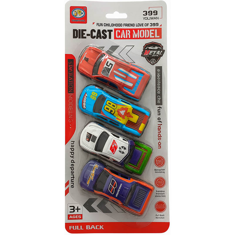 Die-Cast Toy Car 4pc Die-Cast Toy Car 4pc