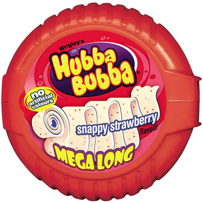 Hubba Bubba Tape Snappy Strawberry Hubba Bubba Tape Snappy Strawberry