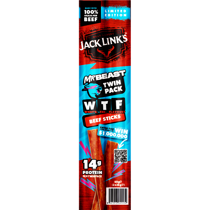 Jack Links Beef Stick Mr Beast 2x25g Jack Links Beef Stick Mr Beast 2x25g