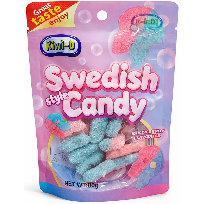 Swedish Gummy Round Sweet Banana & Ice Cream Swedish Gummy Round Sweet Banana & Ice Cream