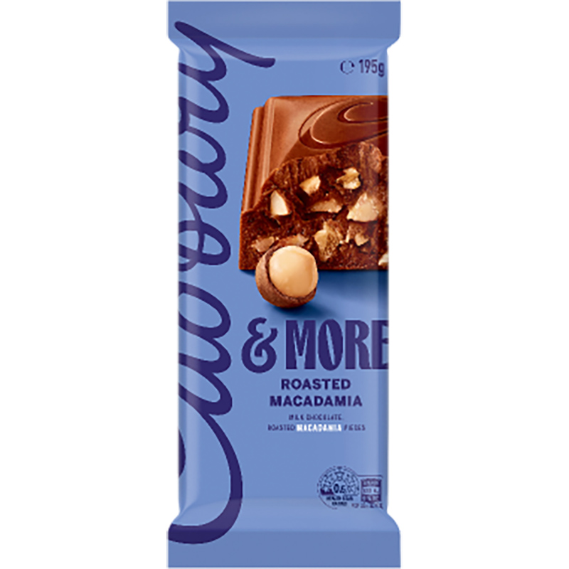CB Block Roasted Macadamia195gm